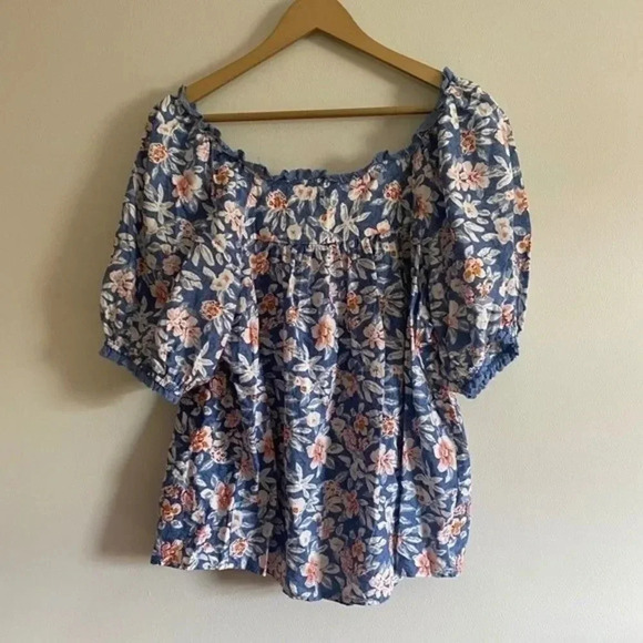 Solitaire Floral Flowy Boho Blouse - Picture 11 of 12